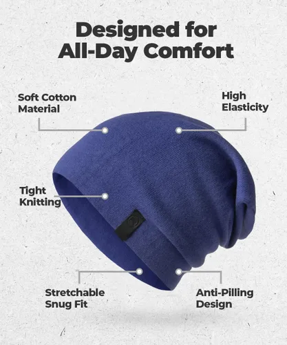 Miniatura 4 de Gorro cálido y holgado Gorro diario deliciosamente suave en cuchillo fino
