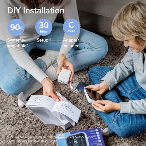 Miniatura 6 de LEVOIT Termostato inteligente para el hogar, termostato digital programable WiFi, funciona con Alexa y sensor inteligente, ahorro de energía, Blanco