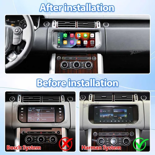 Miniatura 2 de Radio de coche Android para 2013 2014 2015 2016 2017 Range Rover L494 L405 Pantalla táctil completa Unidad principal de repuesto GPS Navegación