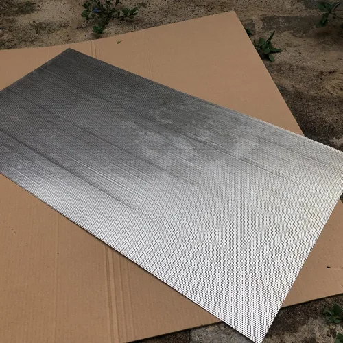 Miniatura 2 de Hojas de metal perforadas de 19 calibre, malla de metal expandido, apertura de 1.5mm, 0.06 pulgadas (aproximadamente 1/16") 36"x18" Hoja de acero