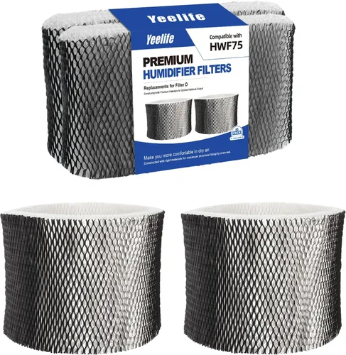 HWF75 - Repuesto de filtro humidificador para Holmes HWF75CS, HWF75PDQ-U, filtro D, filtro humidificador Sunbeam Cool Mist SCM3501, SCM3502,