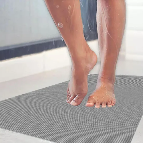 Miniatura 2 de Kahuna Grip™ Alfombrilla antideslizante para baño y ducha - Gris (14x27)