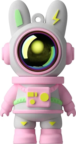 Unidad Flash USB Conejito Espacial Bonito, Unidad de Pulgar 64gb Resistente al Agua USB 2.0 Memoria Stick Tamaño Pequeño USB Drive Regalo (64G, Rosa)