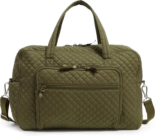 Miniatura 2 de Vera Bradley - Bolsa de viaje de fin de semana Weekender de algodón para mujer, Climbing Ivy Green - Algodón reciclado