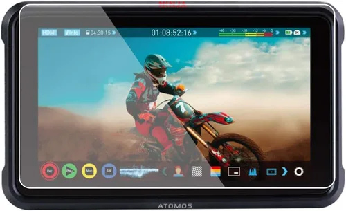 Foto&Tech 2 juegos de protectores de pantalla LCD HD transparentes compatibles con Atomos Ninja V 5" 4K HDMI en cámara monitor de grabación
