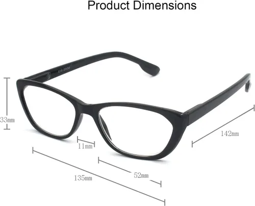 Miniatura 5 de Gafas de lectura de ojo de gato para mujer con bisagra de resorte