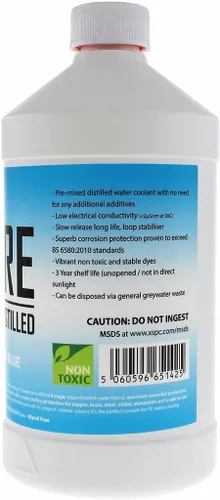 Miniatura 2 de XSPC Pure Premix - Refrigerante destilado para PC, 1 litro, transparente, paquete de 2