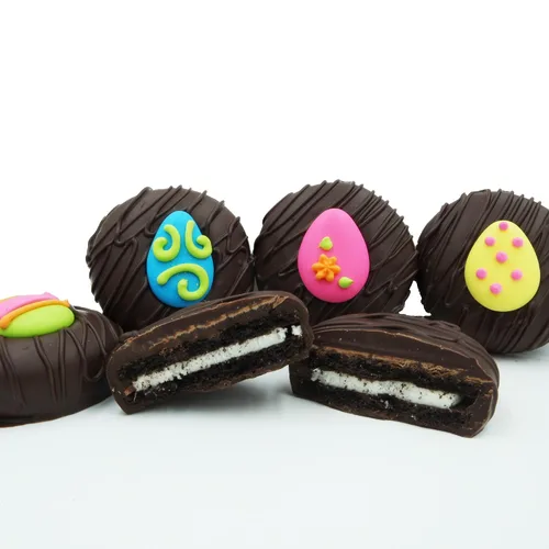 Miniatura 24 de Galletas de la marca Philadelphia Candies cubiertos por ambos lados de chocolate negro y con leche, y crema de cacahuete de la marca Nutter Butter