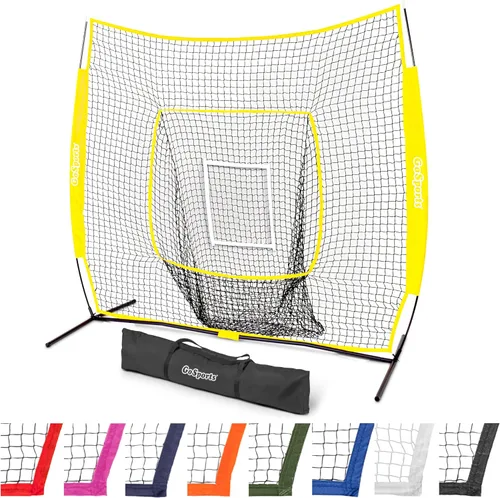 Miniatura 9 de GoSports 7 x 7 ft Baseball & Softball Nets - Available in Team Colors - Batting & Pitching Net with Strike Zone