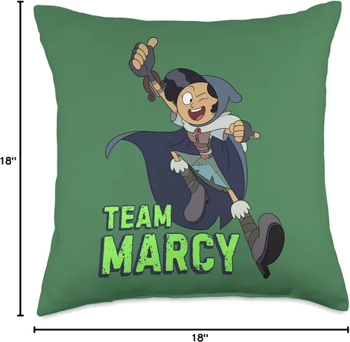 Miniatura 4 de Disney Channel Amphibia Team Marcy - Almohada de 18.0 x 18.0 in, multicolor