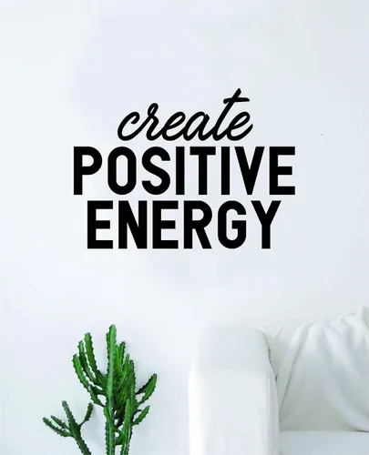 Adhesivo decorativo para pared con cita de energía positiva para decoración del hogar, sala de estar, dormitorio, inspiración, yoga, espíritu,