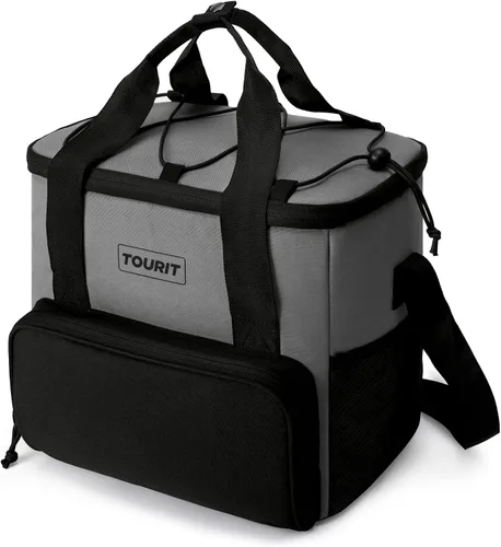 Miniatura 16 de TOURIT Bolsa de enfriador suave pequeña aislada, bolsa de enfriador de almuerzo de 24/35/46 latas, caja de hielo, enfriadores portátiles y a prueba