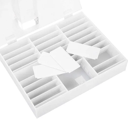 Miniatura 8 de Semme Organizador de uñas falsas, caja de almacenamiento de uñas, caja de exhibición, contenedor de decoración de uñas, caja de almacenamiento vacía