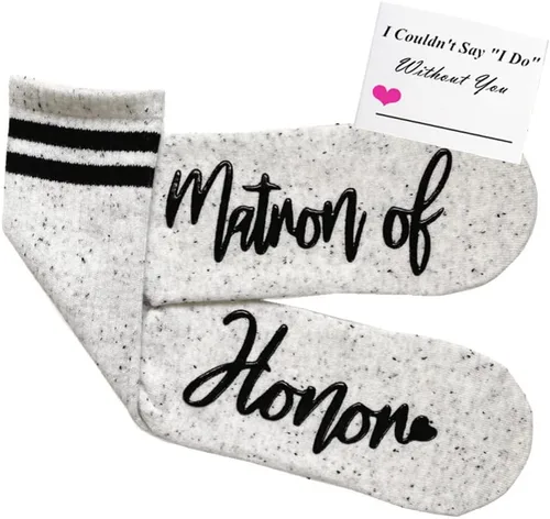 Miniatura 37 de Regalos de dama de honor para mujeres, regalos de boda, propuesta, regalos de despedida de soltera, decoraciones de calcetines de novia..