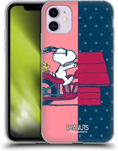 Miniatura 24 de Head Case Designs Funda de gel con licencia oficial de Peanuts Snoopy & Woodstock Halfs and Laughs [protección de grado militar] compatible