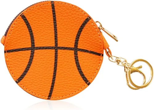 Mini Momo Llavero deportivo para monedero, monedero, colgante Llavero de juego de pelota, bolsa con cremallera, lindo tenis, baloncesto, béisbol,
