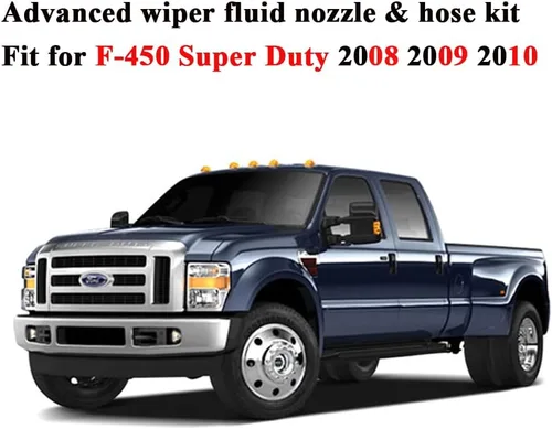 Miniatura 5 de 7C3Z-17K605-A Kit de manguera de boquilla de líquido de limpiaparabrisas para Ford Super Duty F-250 F-350 F-450 F-550 F-550 Boquillas de chorro