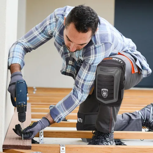 Miniatura 6 de REXBETI Rodilleras mejoradas para el trabajo, rodilleras de construcción para hombres, rodilleras de gel de espuma antideslizantes resistentes