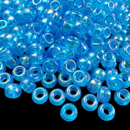 Miniatura 8 de 300 Piezas Cuentas de Pony Colores AB Cuentas Espaciadoras Acrílicas para Manualidades DIY Trenzas Pulsera Fabricación de Joyas