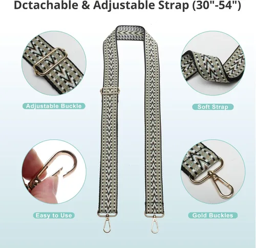 Miniatura 3 de Bolso cruzado aprobado por estadios para mujer, bolsa transparente para estadios para eventos deportivos, conciertos