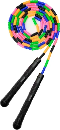 Miniatura 8 de ACEONE - Cuerda de saltar con cuentas, 1 paquete/2 unidades, cuerda de saltar segmentada para niños y adultos, cuerda de saltar ajustable sin