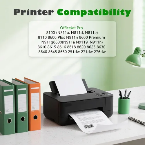 Miniatura 2 de 950XL 951XL - Cartucho de tinta compatible con HP 950 951, paquete combinado compatible con HP OfficeJet Pro 8600 8610 8615 8620 8100 8630 8660 8640