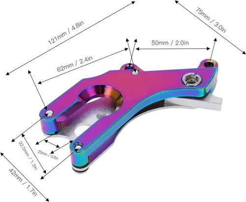 Miniatura 2 de Adaptador de asiento fijo de freno, freno de disco de carretera, conversión de freno de asiento, adaptador de asiento fijo para ciclismo