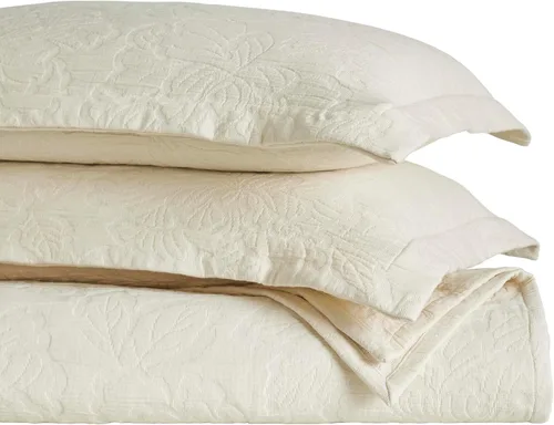 Miniatura 26 de Superior Juego de colcha de algodón con diseño de flor de lis, mantas cálidas, ropa de cama para todas las estaciones, decoración de dormitorio