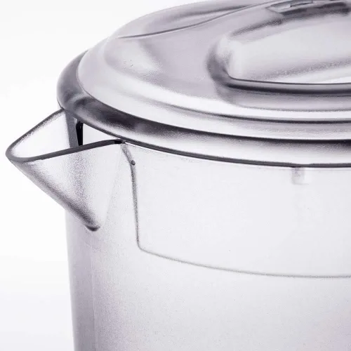 Miniatura 9 de GET P-3064-1-CL-EC Jarra de plástico resistente y sin BPA de 2 cuartos de galón con tapa, inastillable (64 onzas), transparente