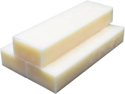 Blended Waxes, Inc. Bloque de cera microcristalina, cera para esculpir y fundir, ideal para hacer velas y uso diario, 1 libra, paquete de 3