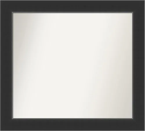 Miniatura 215 de Amanti Art Espejo personalizado, espejo de baño negro Astor, espejo de pared o espejo de tocador de baño sobre el fregadero (25 x 25 pulgadas)