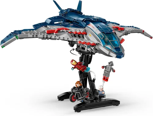 Miniatura 5 de LEGO Marvel Avengers: Age of Ultron Quinjet - Juguete para niños y niñas, a partir de 12 años, juguete de los Vengadores con 5 figuras de acción