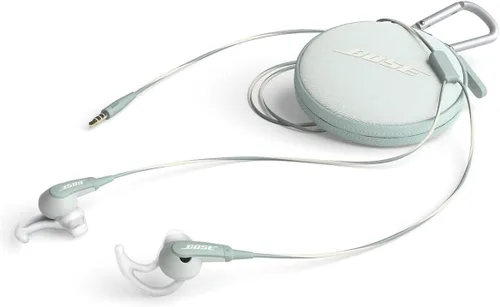 Miniatura 7 de Bose SoundSport - Auriculares intrauditivos para dispositivos Apple, color azul neón, resistentes al sudor, micrófono en línea/control remoto