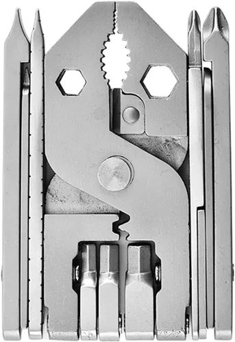 Miniatura 3 de Alicates multiherramienta de acero inoxidable, herramienta profesional 25 en 1 plegable multifunción con regla de abrebotellas