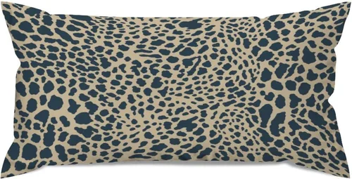 Miniatura 12 de Fundas de almohada con estampado de leopardo y guepardo negro y marrón, 12 x 18 pulgadas, fundas de cojín de granja para sofá, sala de estar