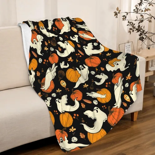 Miniatura 28 de Manta de murciélago de Halloween para bebé, regalo súper suave, manta acogedora para recién nacido, manta de recepción para bebé, manta para cuna