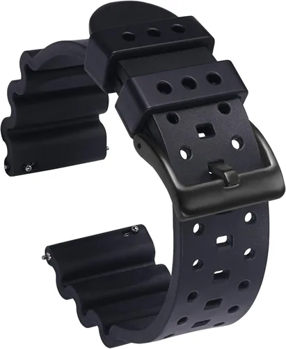Carty Correas de reloj de silicona de liberación rápida para hombres y mujeres, de alta calidad, impermeables, 0.787in, 0.866in, 0.945in, correas de