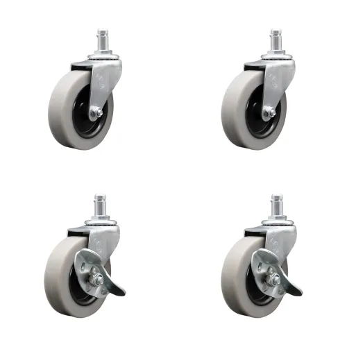 Miniatura 31 de Service Caster Marca – Compatible con/reemplazo para – Carritos de limpieza de conserje – Se adapta a la mayoría de carritos de limpieza Rubbermaid