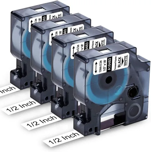 Miniatura 8 de 18482 - Repuesto para Dymo Rhino - Cinta de etiquetas de poliéster permanente 3/8 A18482, funciona con Dymo Rhino 5200 4200 5000 6000 3000