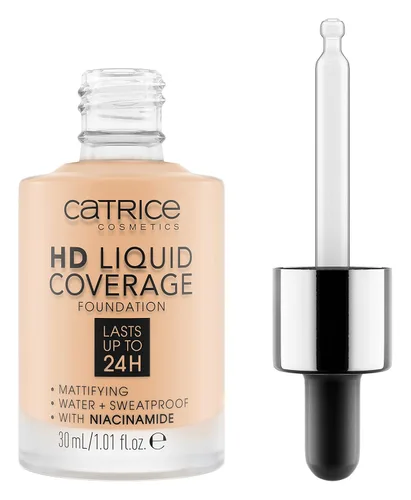 Miniatura 36 de Catrice Base de cobertura líquida HD 24H de duración, acabado mate, alta cobertura, fórmula impermeable con niacinamida Vegana y libre de 010