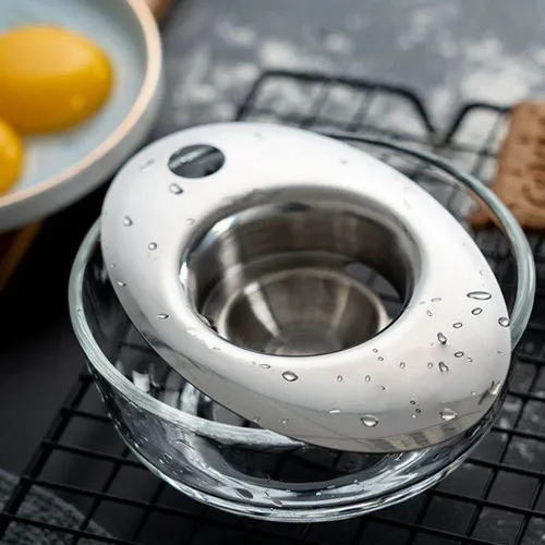 Miniatura 6 de Separador de huevos de acero inoxidable 304, filtro blanco de yema de huevo, divisor de huevos, para cocina, cocina, hornear pastel