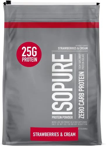 Miniatura 22 de Isopure Zero Carb 100% Proteína Pura de Suero Aislado en Polvo, Sin Lactosa, Sin Gluten, Con Vitaminas, Vainilla Cremosa, 25g de Proteína por
