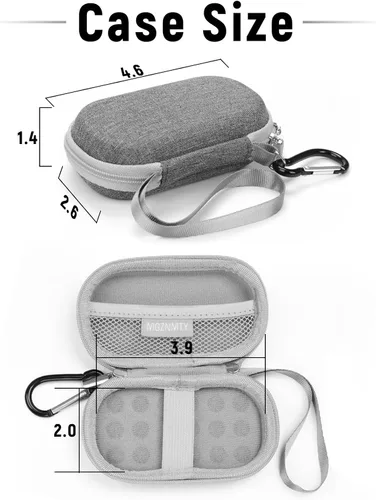 Miniatura 3 de MGZNMTY Estuche de viaje rígido portátil para AliveCor Kardia Mobile Monitor cardíaco Personal EKG/KardiaMobile 6 dispositivos de monitoreo de Gris