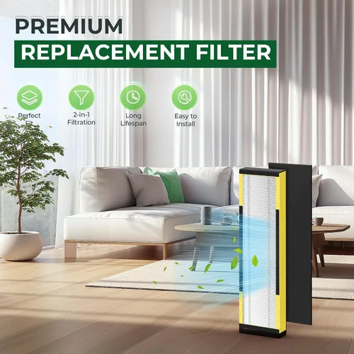 Miniatura 2 de CHIVALZ FLT4825 Filtro B de repuesto para filtro de repuesto FLT4825 HEPA, compatible con purificador de aire AC4825 AC4300 AC4800 AC4900 AC4850, 2