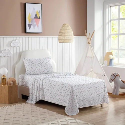 Miniatura 10 de Eddie Bauer Kids - Sábanas de tamaño individual, ropa de cama resistente a manchas para niños pequeños con fundas de almohada a juego, súper suave