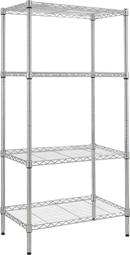 Miniatura 9 de BELANITAS Estantería de metal de 5 niveles, estantes de alambre de capas ajustables, estantería de alambre resistente para uso en el hogar, cocina