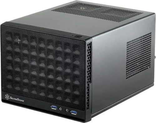 Miniatura 8 de SilverStone Technology Ultra Compact Mini-ITX - Carcasa para computadora con panel frontal de malla, color negro (SST-SG13B-USA)