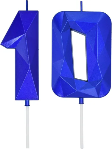Miniatura 83 de DERVENTA Velas de cumpleaños con números grandes, 3D, color rosa, 3.7 pulgadas, decoración para tartas de fiesta, 1 pieza (número 3 rosa)