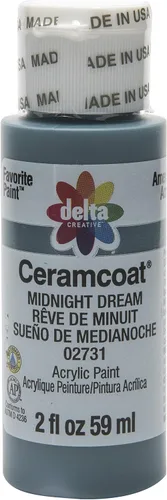 Miniatura 112 de Delta Creative Ceramcoat - Pintura acrílica en varios colores (2 onzas), 2436, carbón