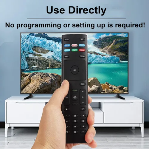 Miniatura 3 de 2 paquetes XRT136 reemplazados de control remoto sin reloj para VIZIO Smart TV D-Series M-Series P-Series V con VUDU Netflix PrimeVideo Xumo Hulu